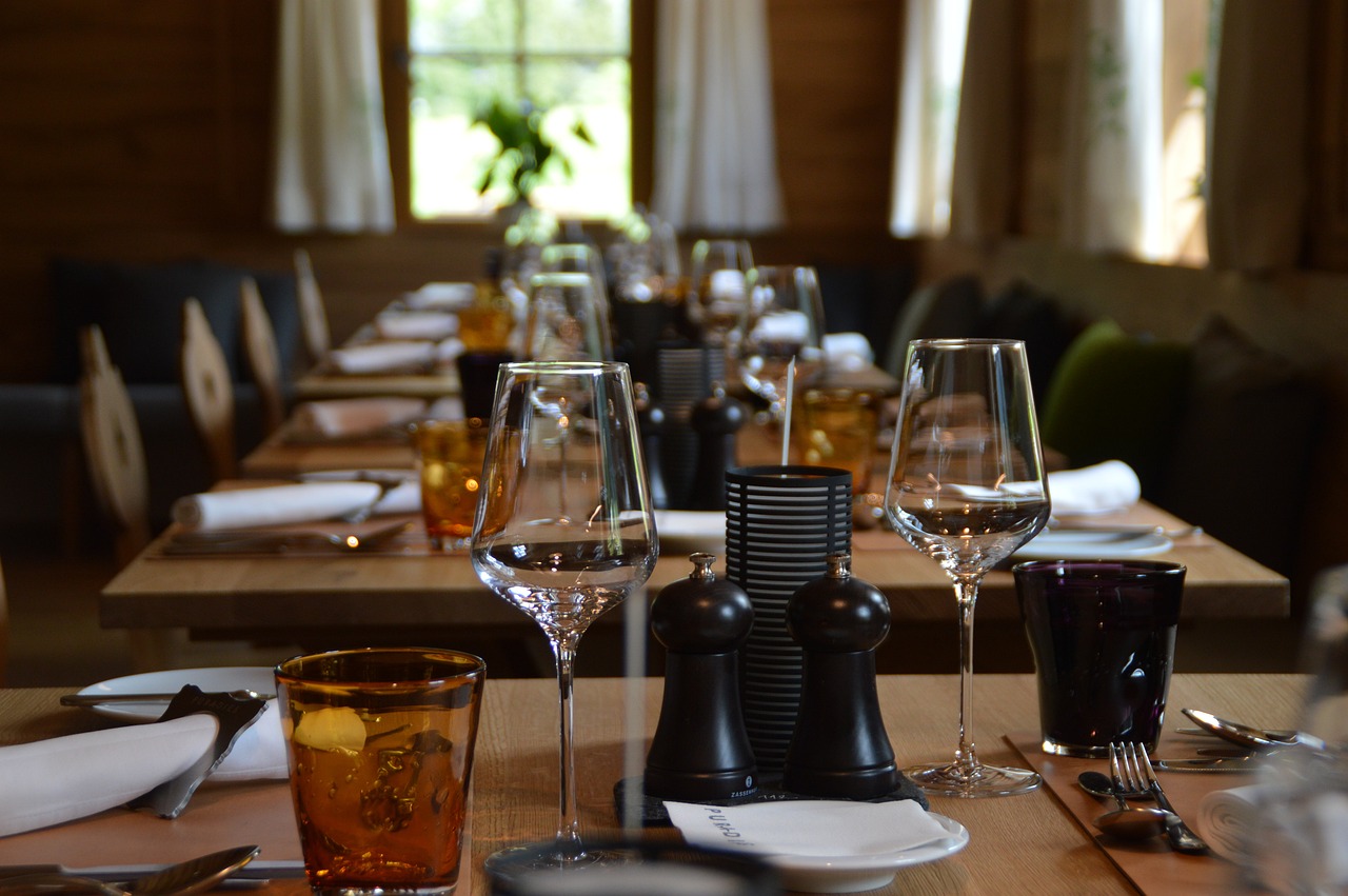 A picture from inside our restaurant with tables